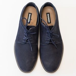 Steve Madden Men's Blue Twill Oxford Shoes Size 13